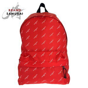 BALENCIAGA Explorer red black nylon backpack